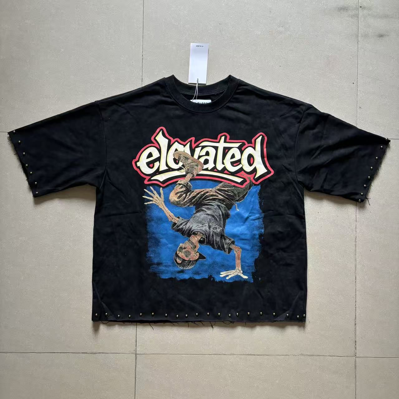 KLEEP S/N Jersey 3/4 Sleeve Crop Top Tee image 2